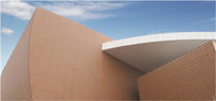 Facciata arieggiata terracotta classica, materiali UV anti- della facciata della costruzione 